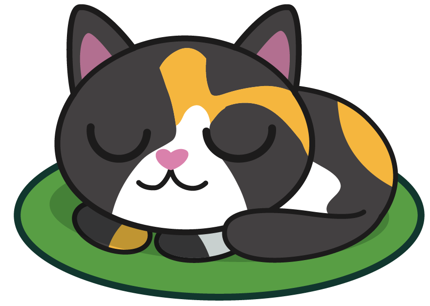 Sleeping Cat Mascot
